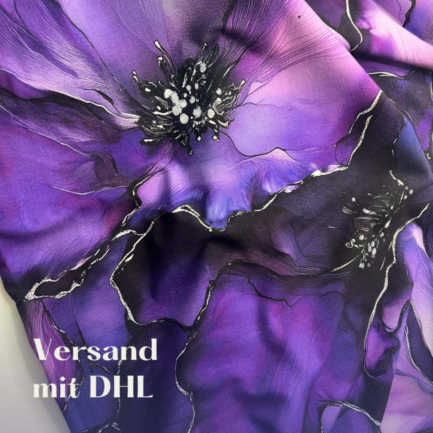 Reststück 120 cm, Bio Viskosejersey mit Überbreite (Stoffbreite ca. 170 cm): Eigenproduktion Purpel Love von Graustufen-Stoffe